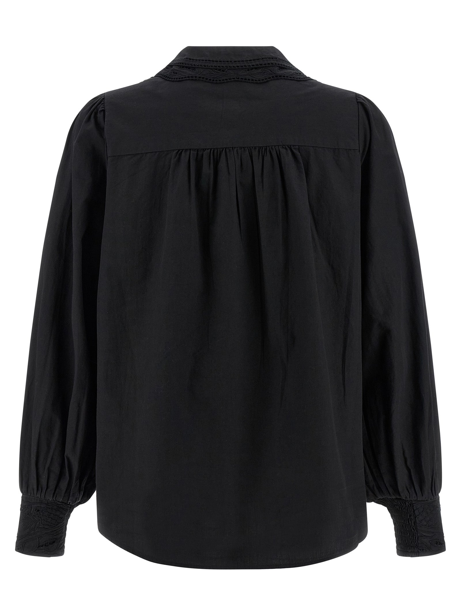 Farm Rio Black Embroidered Shirt