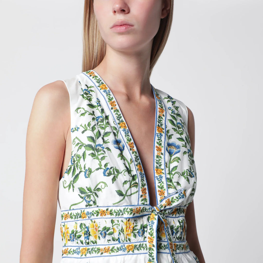 FARM Rio Ivory Emily mini dress with floral print