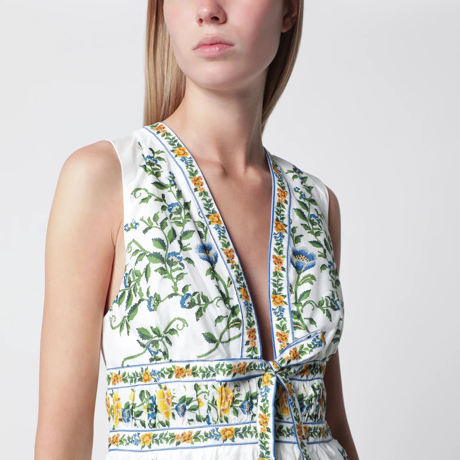 FARM Rio Ivory Emily mini dress with floral print