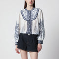 FARM Rio Coast Scarf long-sleeve blouse