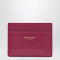 Saint Laurent Fuchsia leather credit card holder