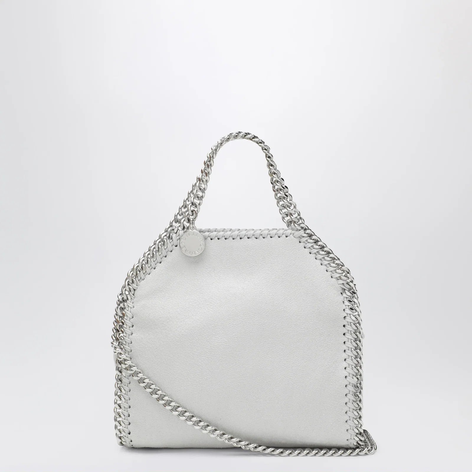 Stella McCartney Pearl grey micro Falabella tote bag