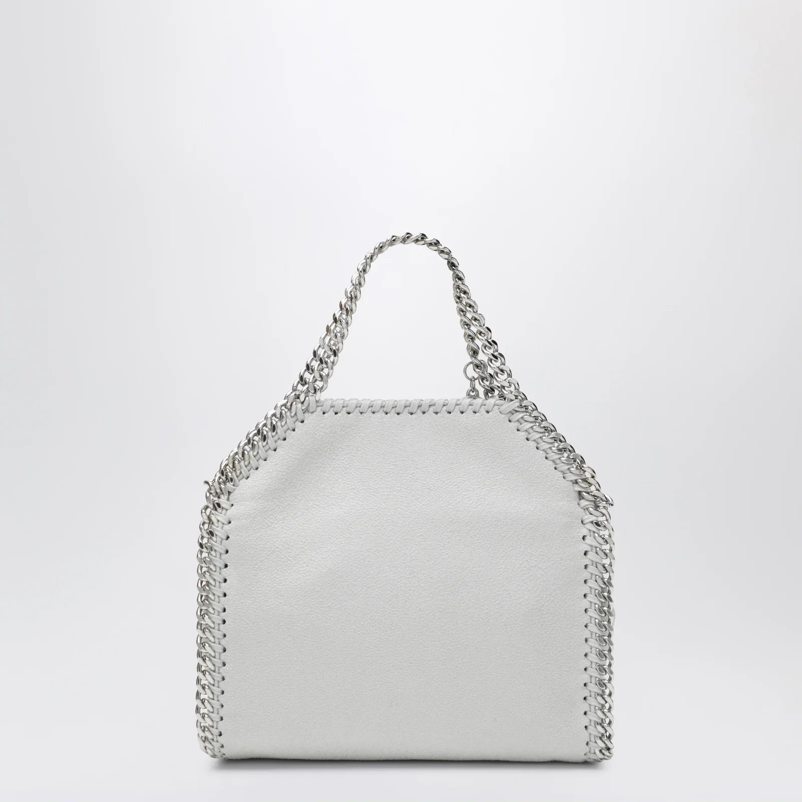 Stella McCartney Pearl grey micro Falabella tote bag