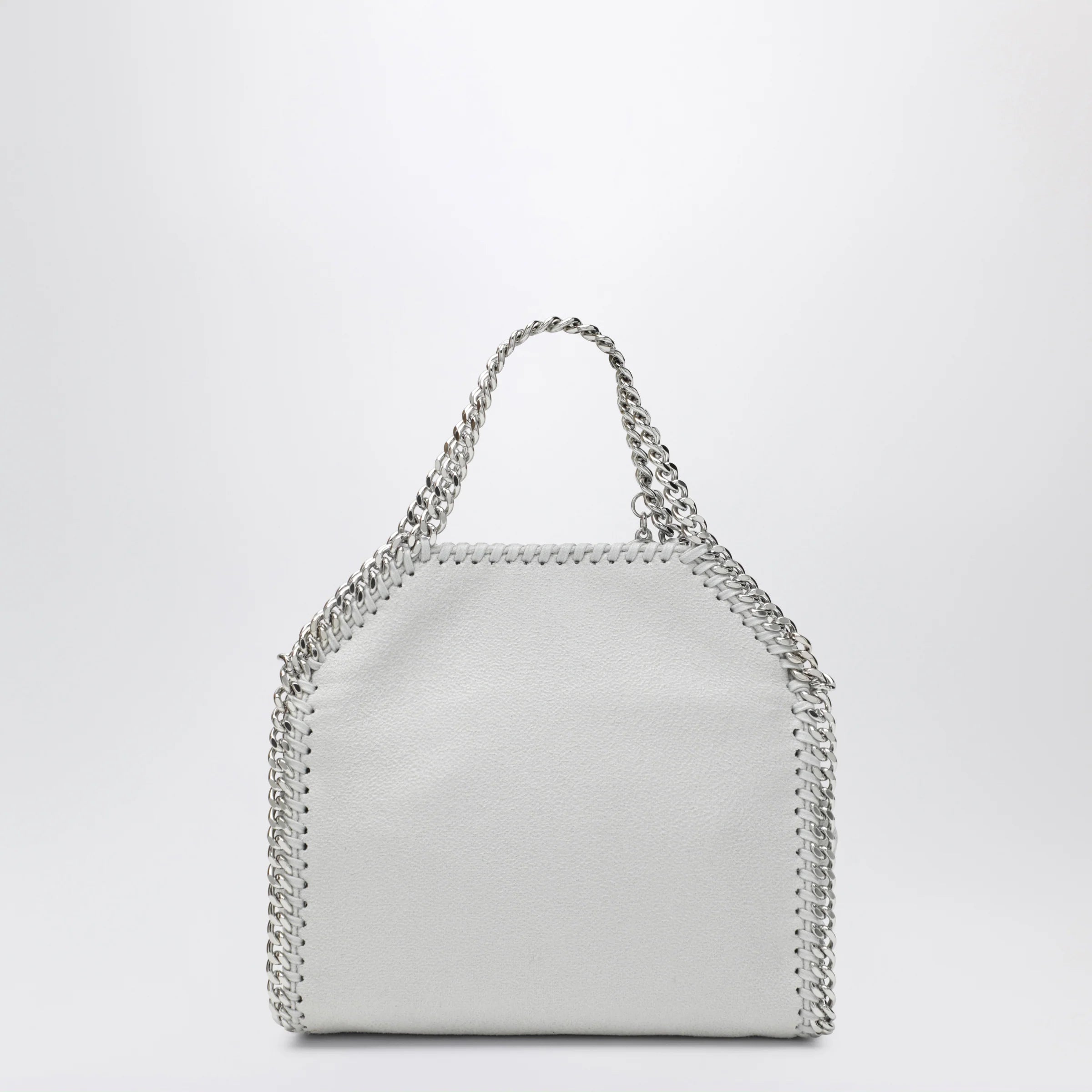 Stella McCartney Pearl grey micro Falabella tote bag