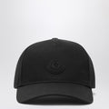 Moncler Black baseball cap with logo patch