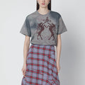 Vivienne Westwood Grey mélange T-shirt with logo print