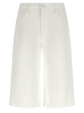 Mother The Whole Lot Zip Twist Fray Bermuda Shorts