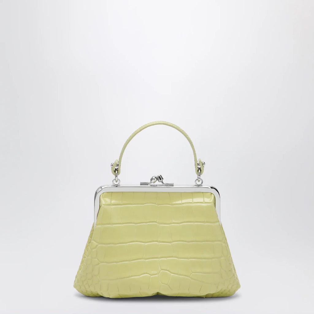 Vivienne Westwood Granny Frame crocodile-embossed leather purse, lime