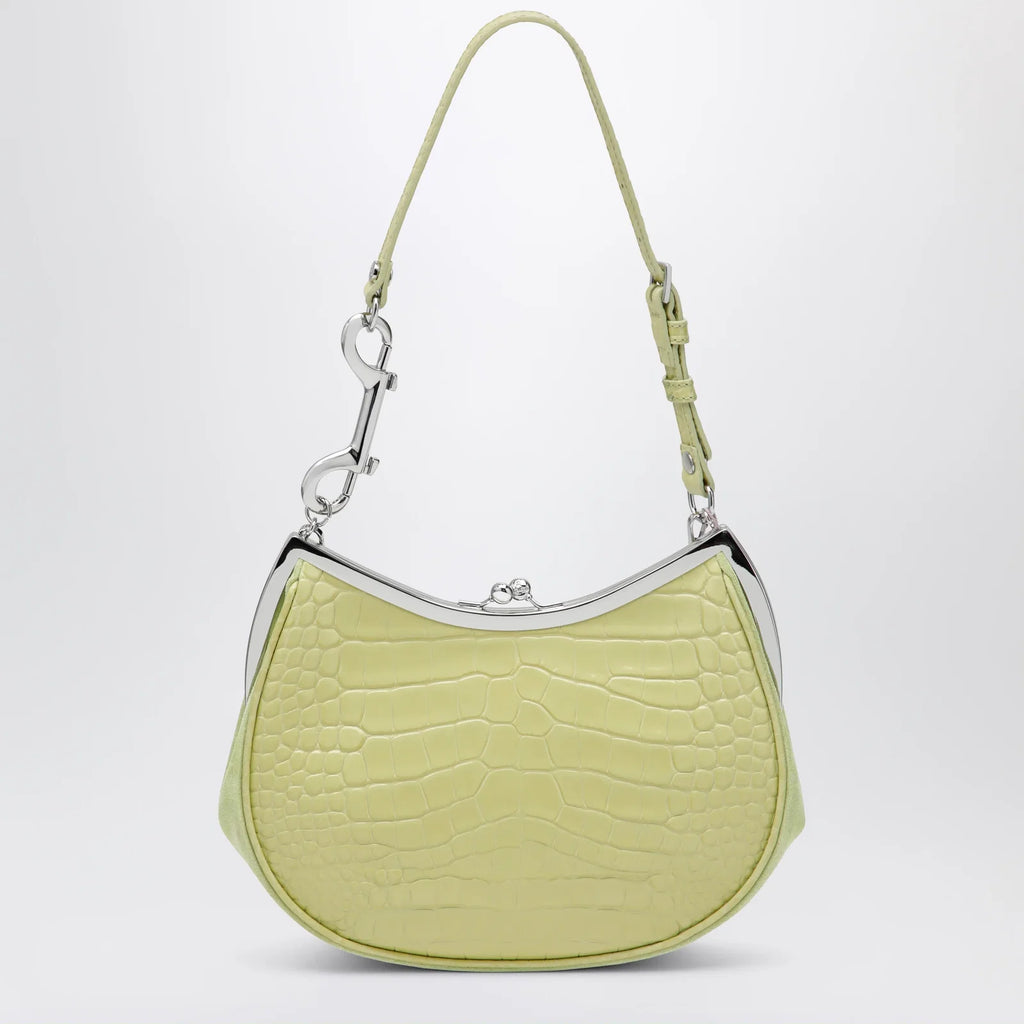 Vivienne Westwood Charm bag in lime croc-effect patent leather