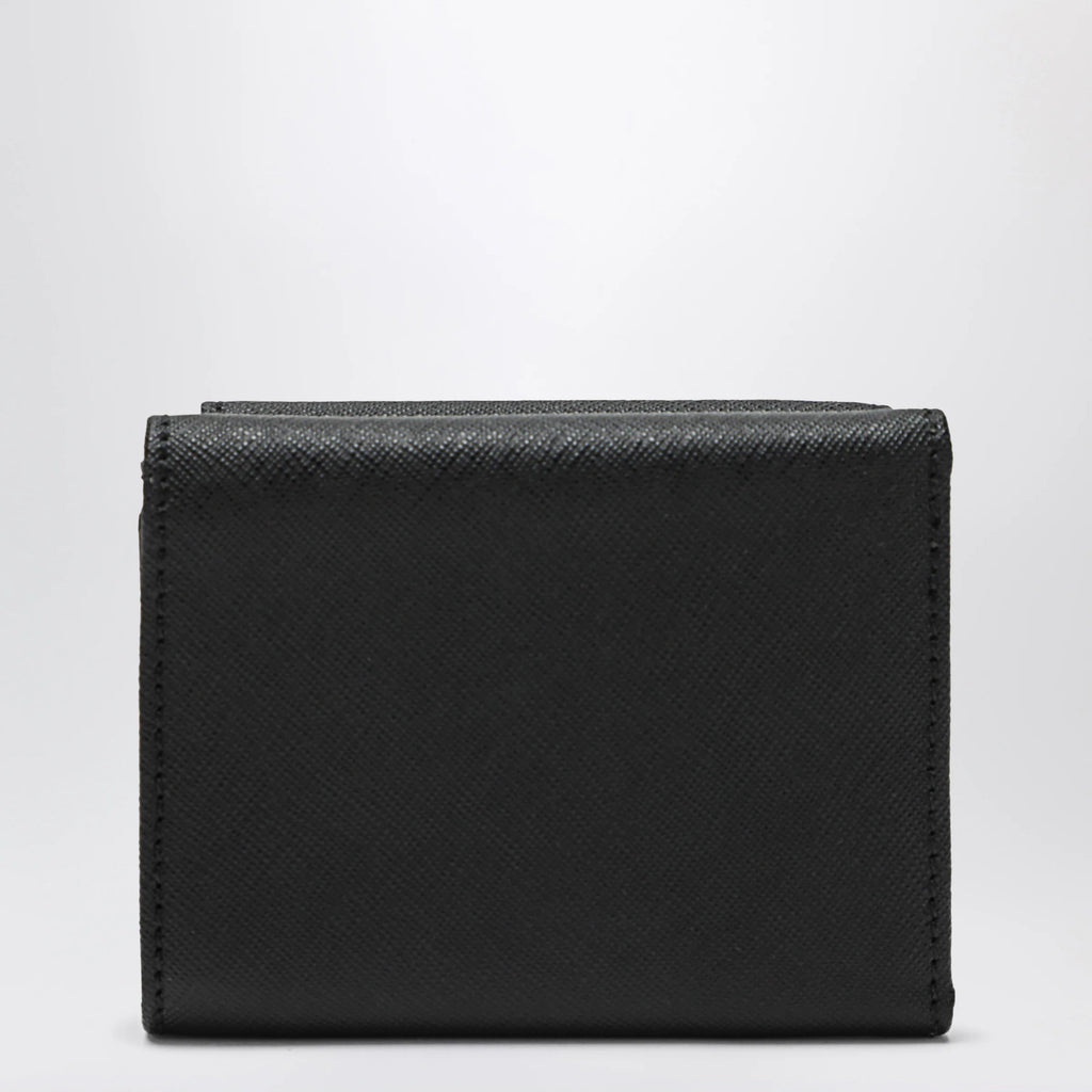 Vivienne Westwood Black leather wallet with Orb logo