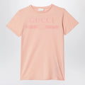 GUCCI Pink T-shirt with logo print