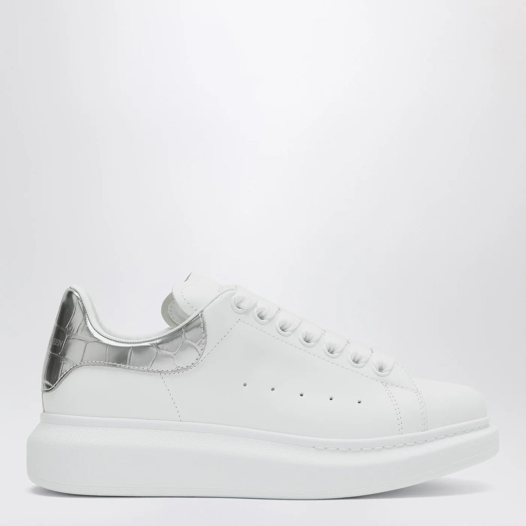 Alexander McQueen Oversize sneakers white/silver croc