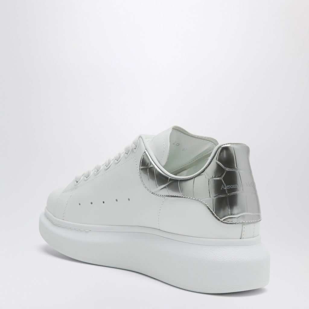 Alexander McQueen Oversize sneakers white/silver croc