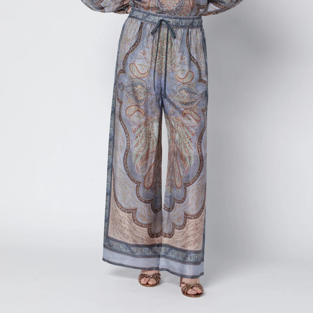 ZIMMERMANN Wanderlust trousers with tapestry print