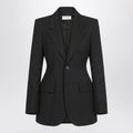 Balenciaga Hourglass jacket in black wool twill