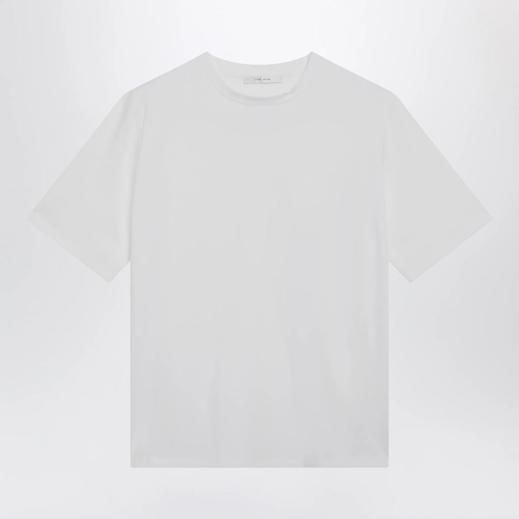 The Row Short-sleeve crewneck cotton T-shirt in white