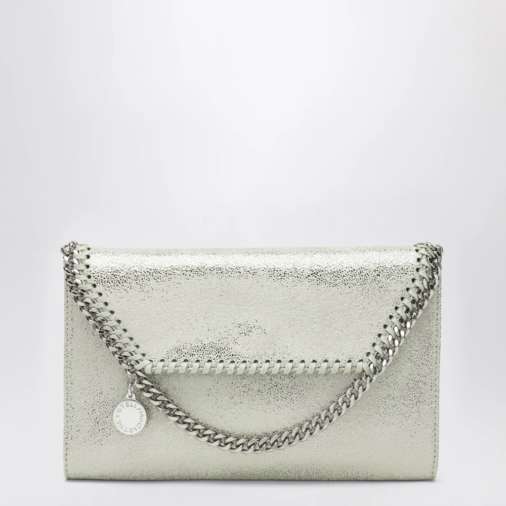 Stella McCartney Falabella wallet-on-chain in light lime green