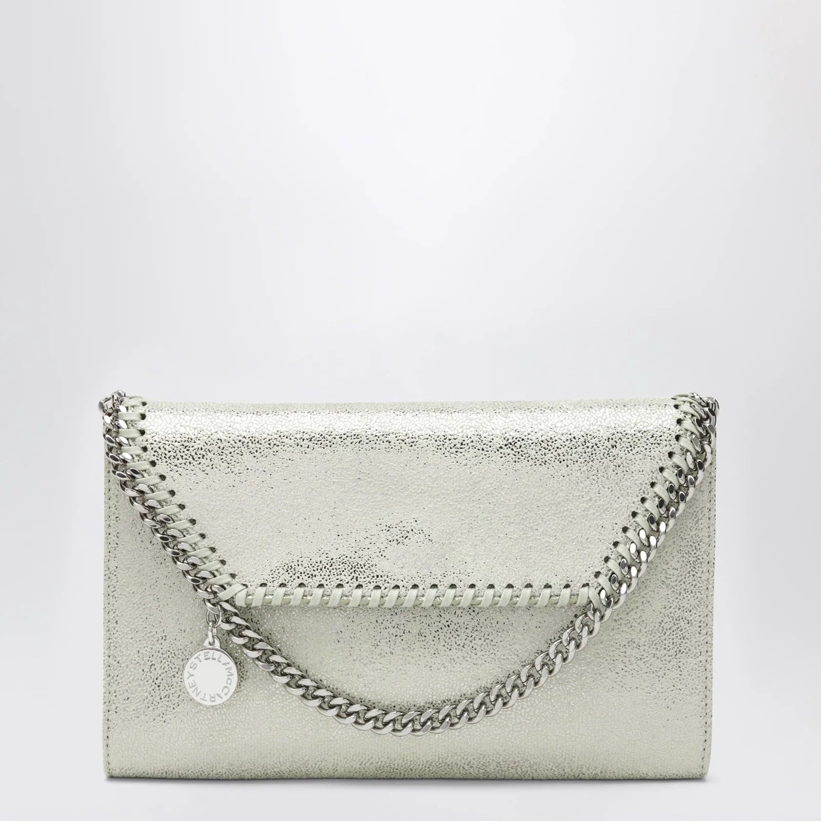 Stella McCartney Falabella wallet-on-chain in light lime green