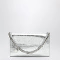 Stella McCartney Falabella metallic silver crossbody wallet bag