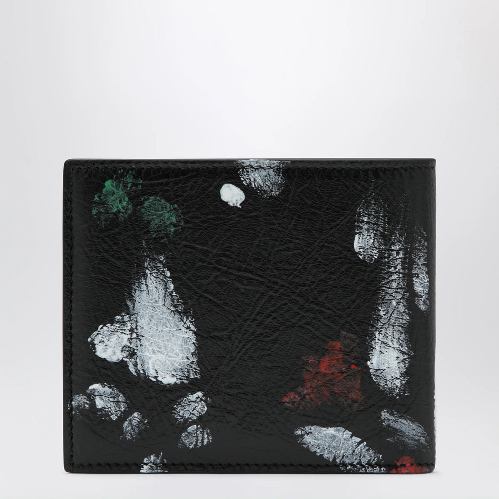 Balenciaga Cash leather wallet with painter’s print