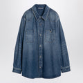 Valentino Blue denim shirt with V detail