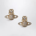 Vivienne Westwood Orb earrings in gold-tone metal with crystals