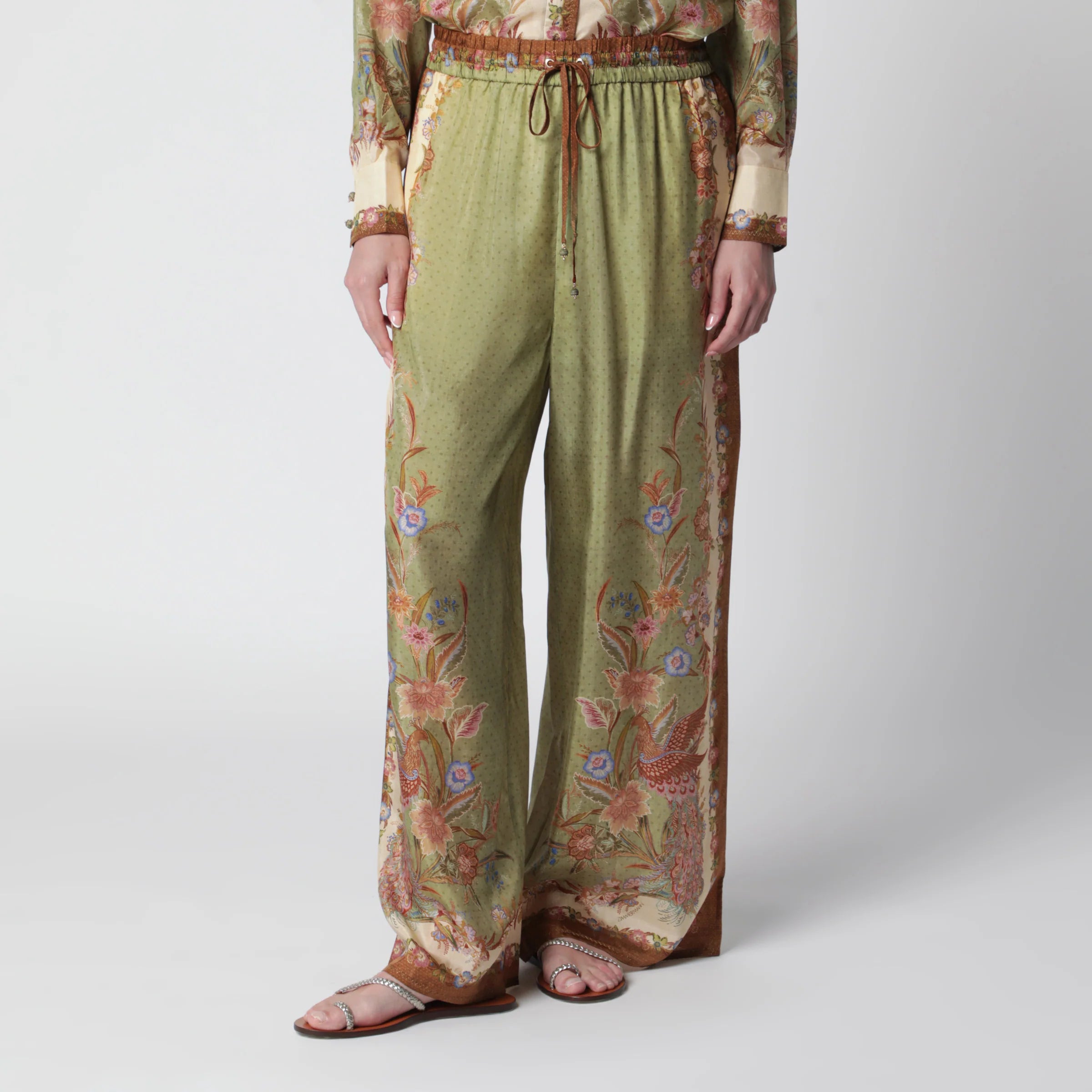 ZIMMERMANN Indra Relaxed trousers with floral print