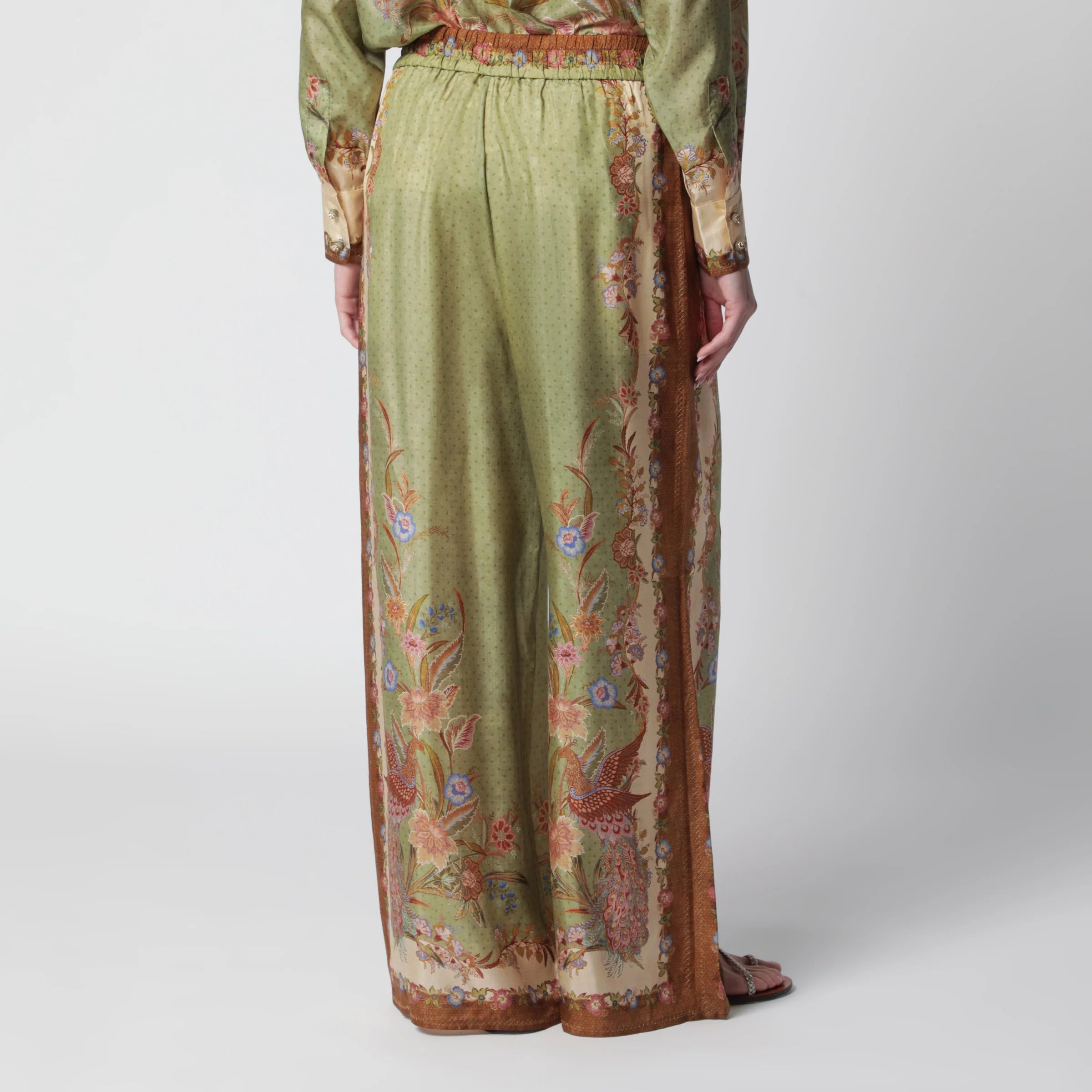 ZIMMERMANN Indra Relaxed trousers with floral print