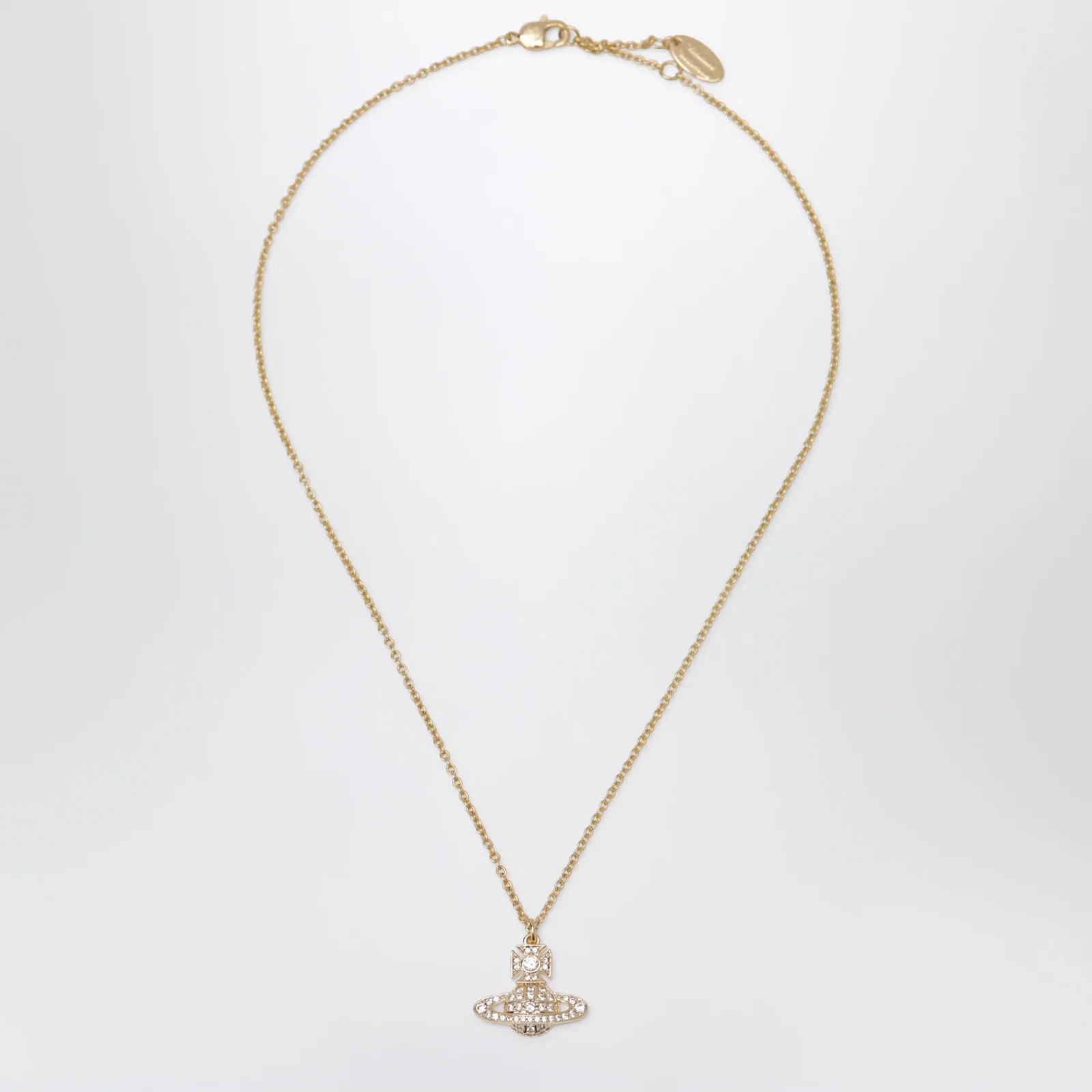 Vivienne Westwood Orb pendant necklace in gold-tone metal with crystals