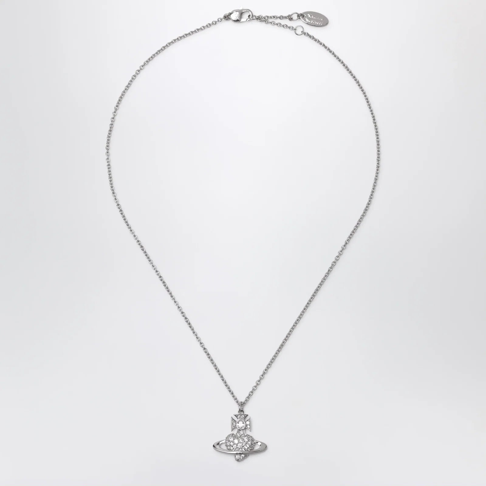 Vivienne Westwood Agnatha Valentine's pendant necklace in platinum
