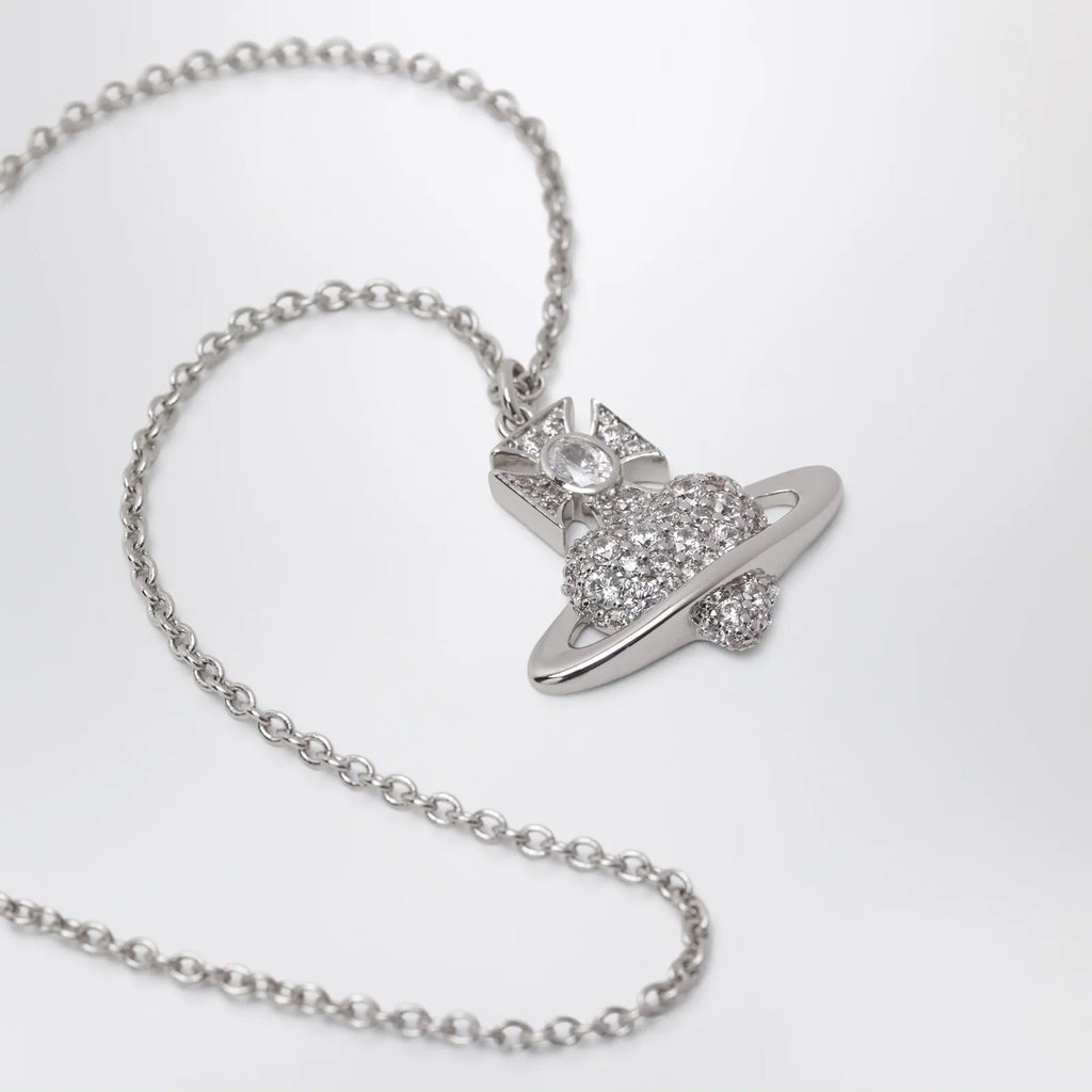 Vivienne Westwood Agnatha Valentine's pendant necklace in platinum