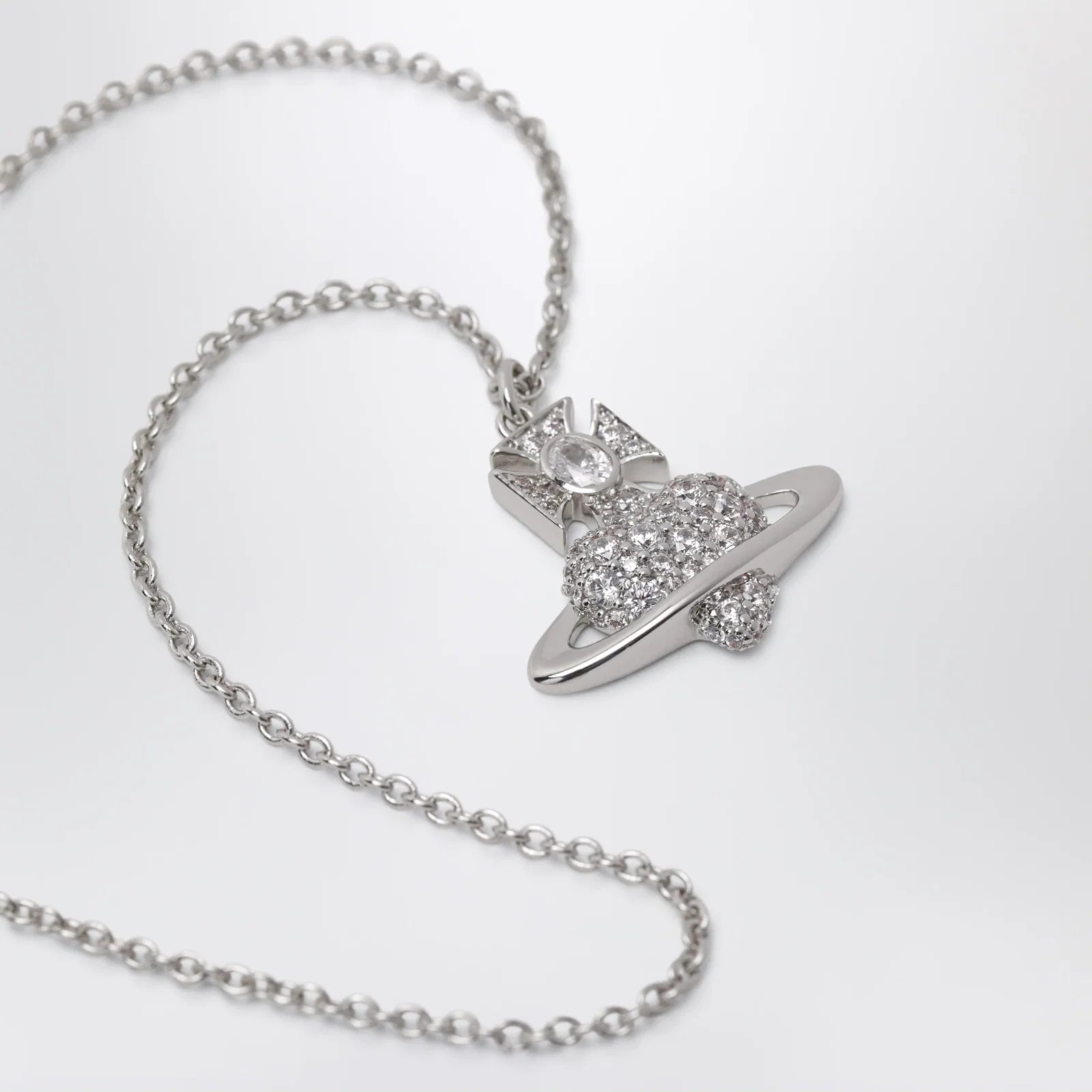 Vivienne Westwood Agnatha Valentine's pendant necklace in platinum