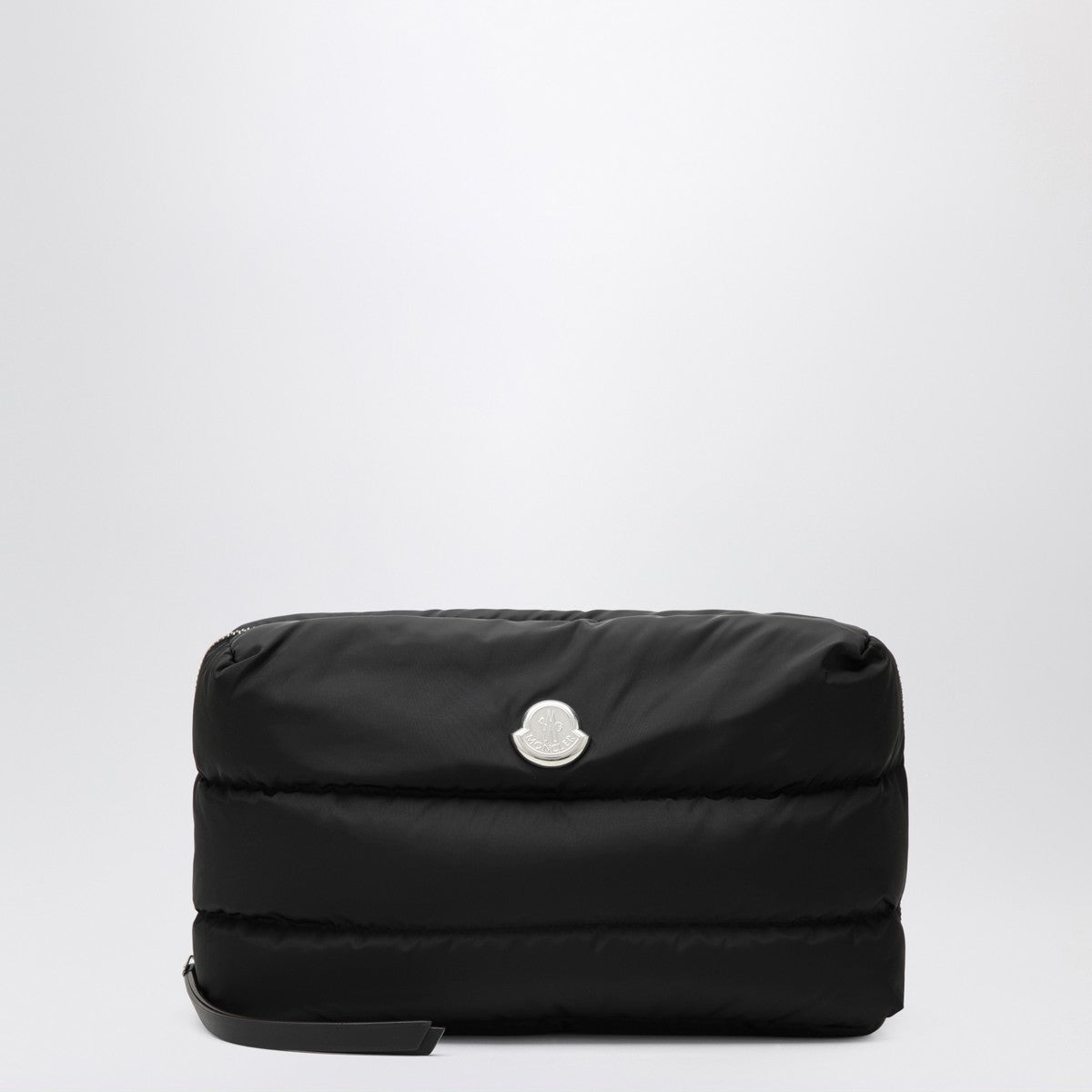 Moncler Caradoc beauty case in quilted black nylon