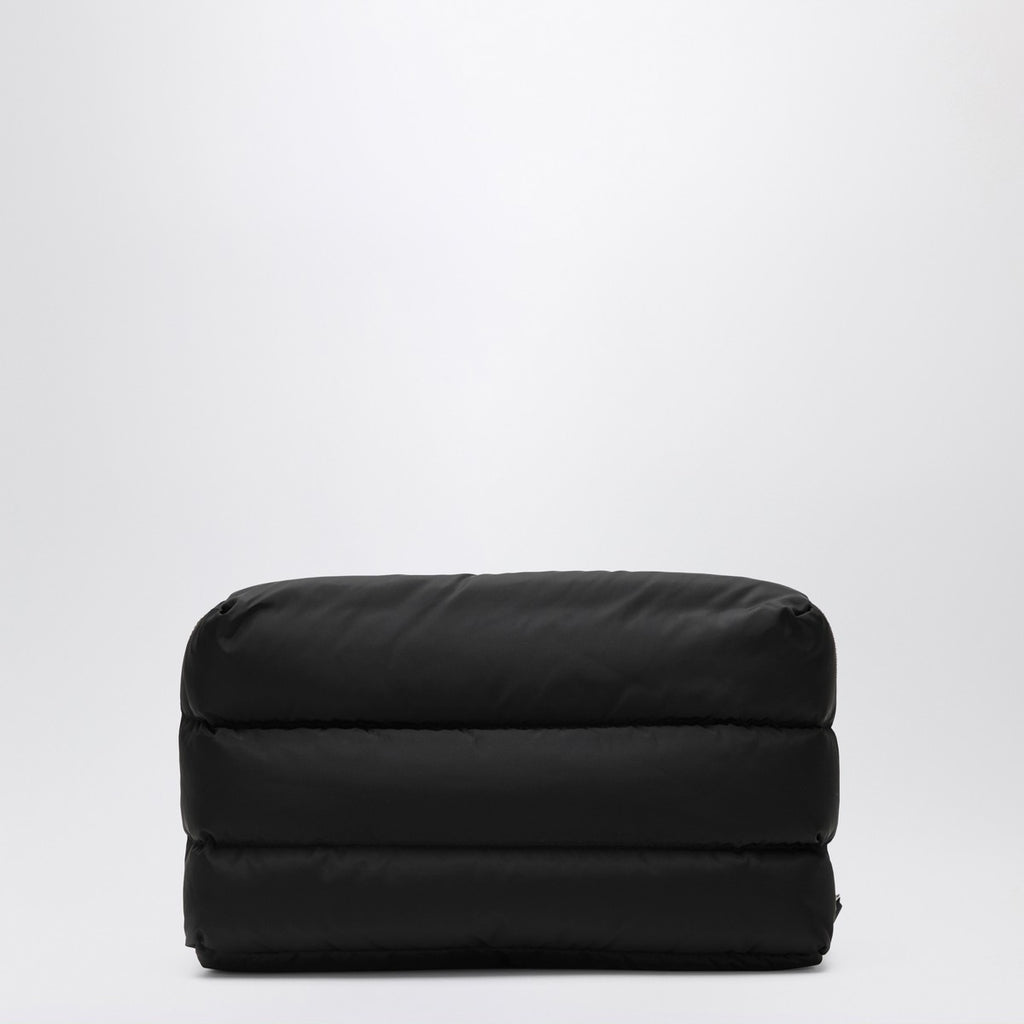 Moncler Caradoc beauty case in quilted black nylon