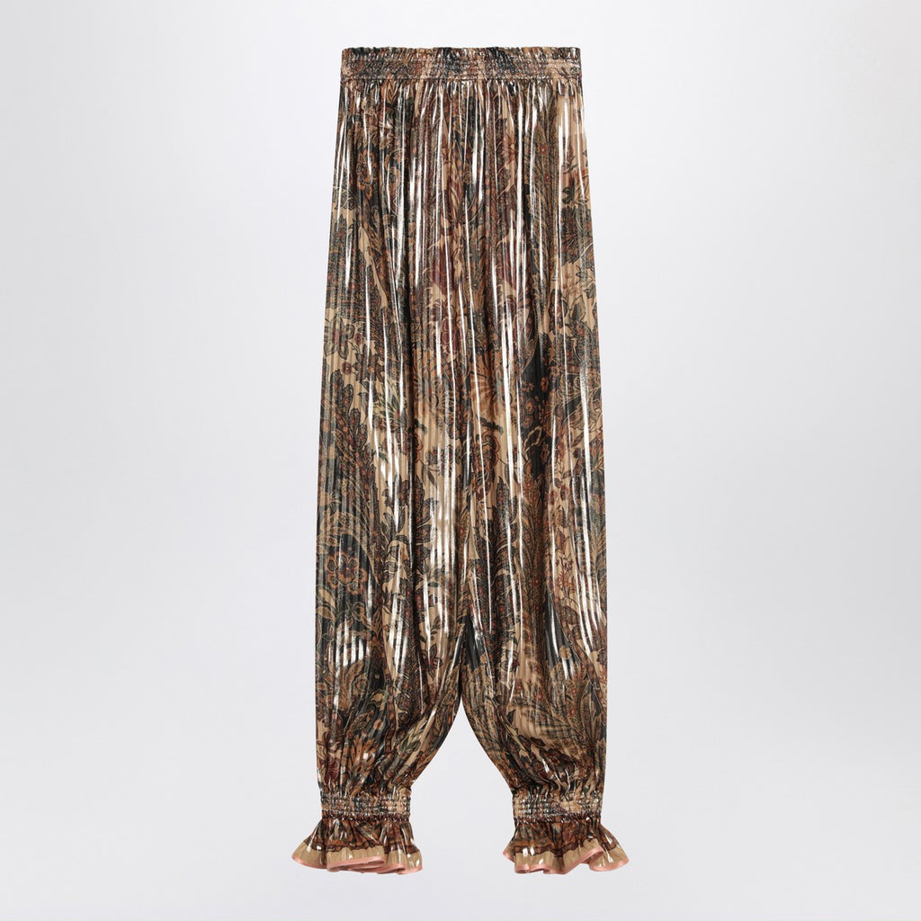 Valentino Pleated silk-blend trousers
