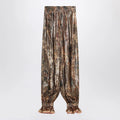 Valentino Pleated silk-blend trousers