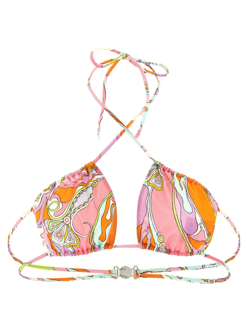 Emilio Pucci Orchidee Printed Bikini Top