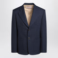 Valentino Blue single-breasted wool jacket