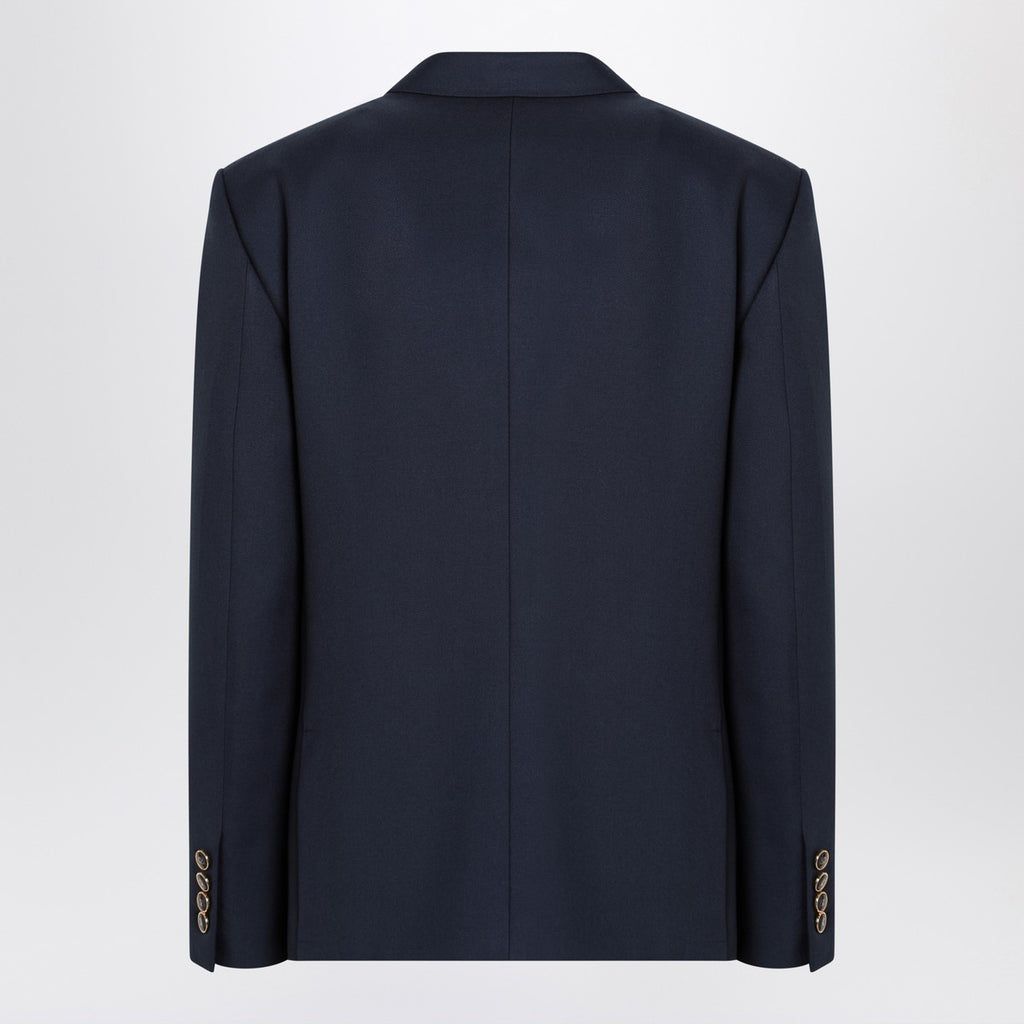 Valentino Blue single-breasted wool jacket