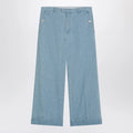 Valentino Light blue wide jeans with cuff