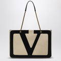 Valentino Garavani Large Viva Superstar bag in butter white/black