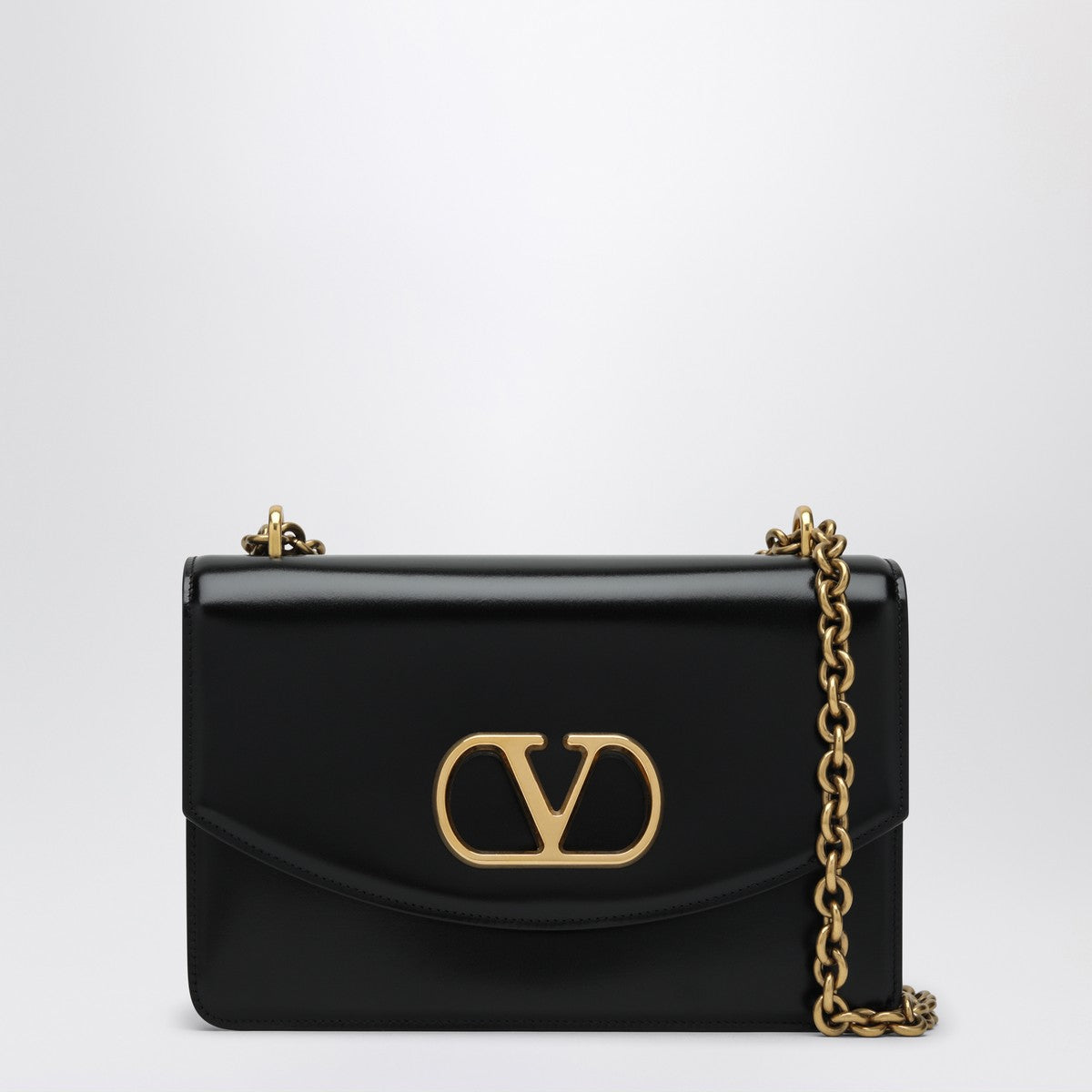 Valentino Garavani Black leather shoulder bag
