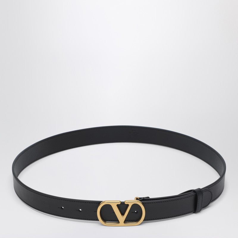 Valentino Garavani Vlogo Signature Black Belt