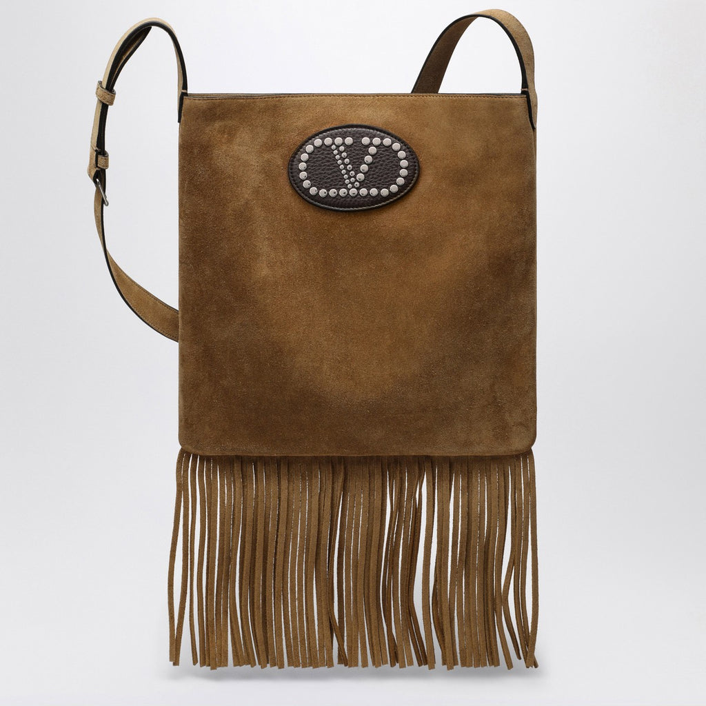 Valentino Garavani Beige suede Nellcôte bag