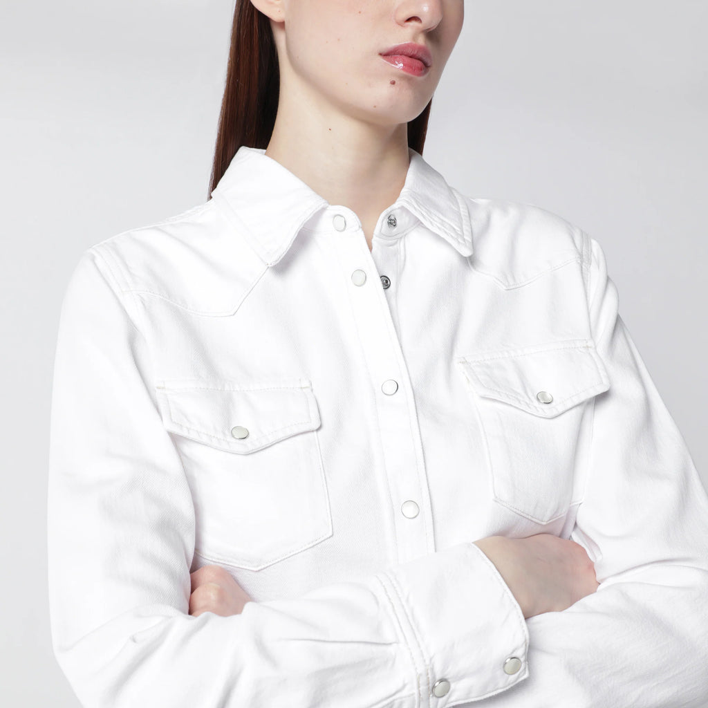Frame White rigid denim shirt