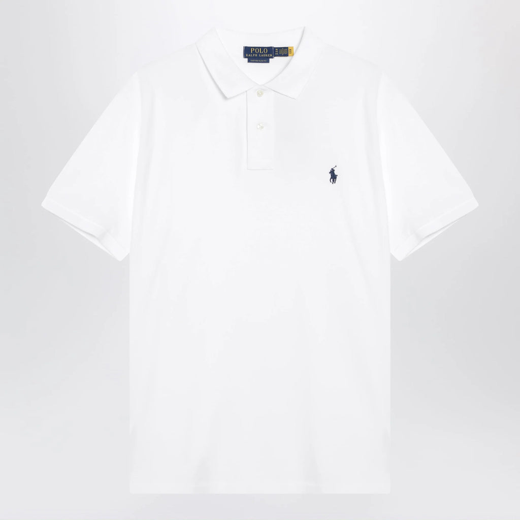 Polo Ralph Lauren White cotton Custom Slim-Fit polo