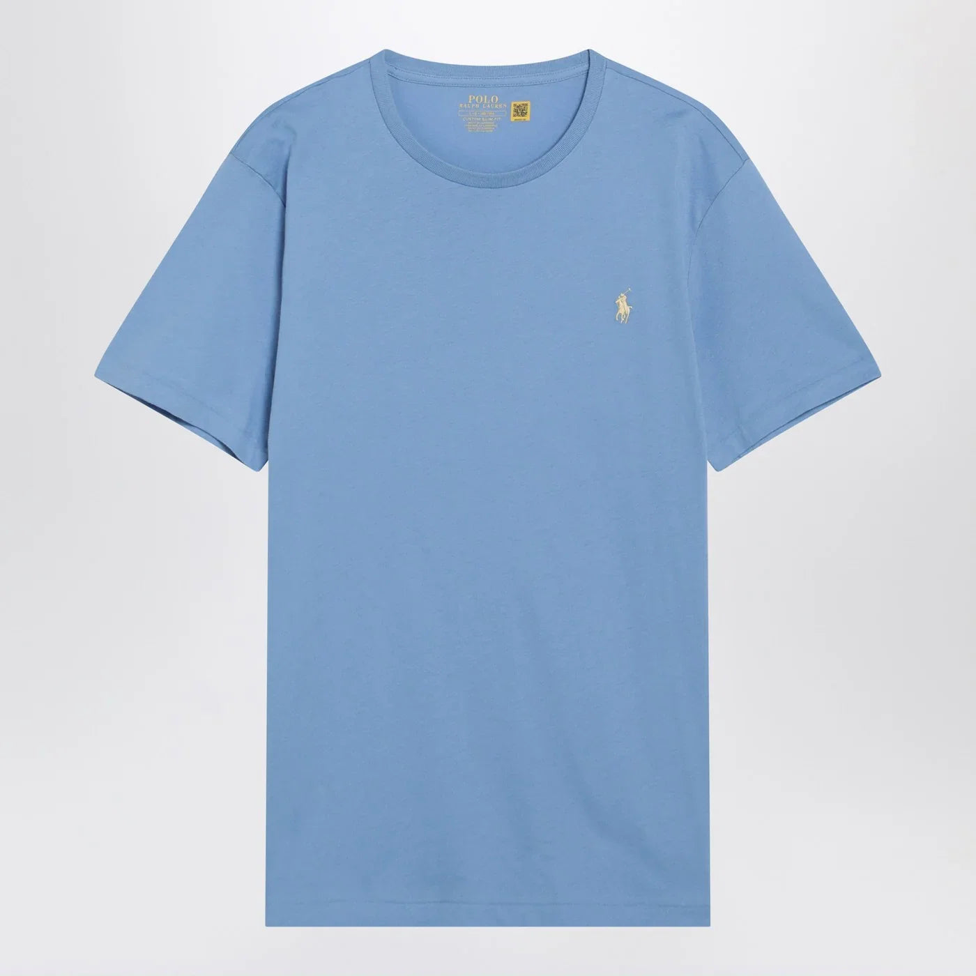 Polo Ralph Lauren Light blue cotton Custom Slim-Fit T-shirt