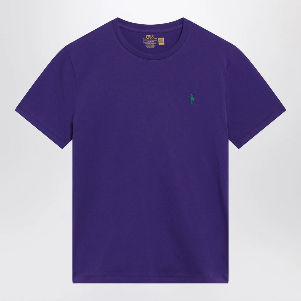 Polo Ralph Lauren Purple Custom Slim-Fit cotton T-shirt