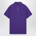 Polo Ralph Lauren Purple cotton Custom Slim-Fit polo shirt