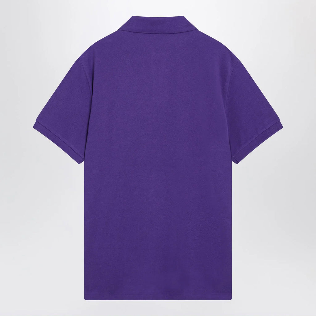 Polo Ralph Lauren Purple cotton Custom Slim-Fit polo shirt